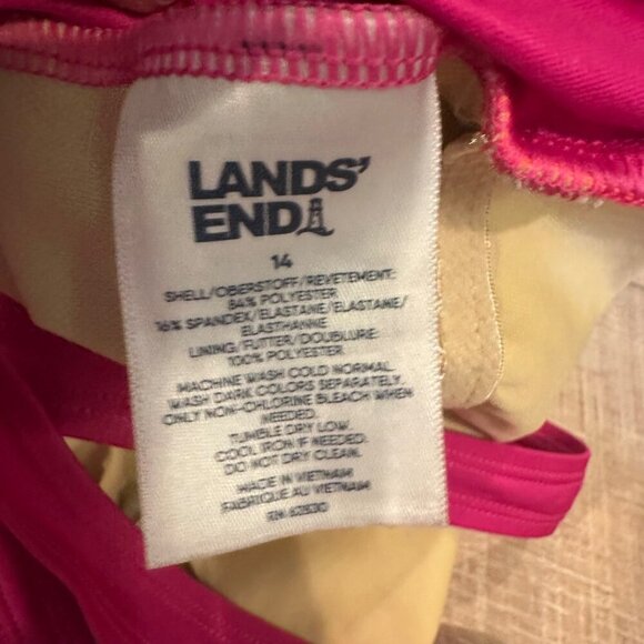 LANDS END GIRLS SIZE 14 TIE DYE ONE PIECE SWIM SUIT - Picture 5 of 5